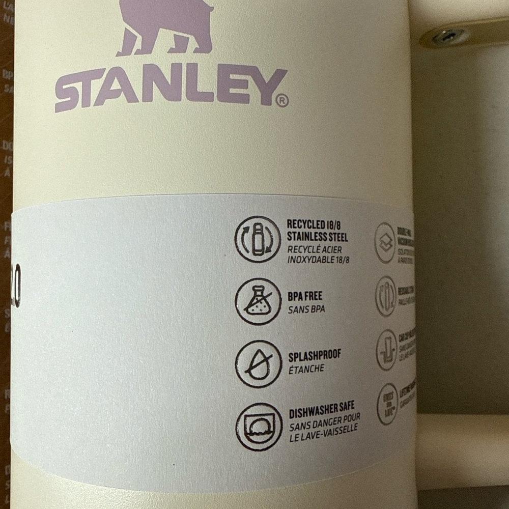 RARE Stanley OG Cream w/Embossed Logo in Lilac. Stanley “The Quencher H2O” - Picture 2 of 12